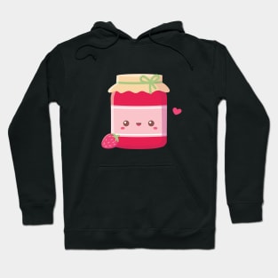 Cute Strawberry Jam Bottle Hoodie